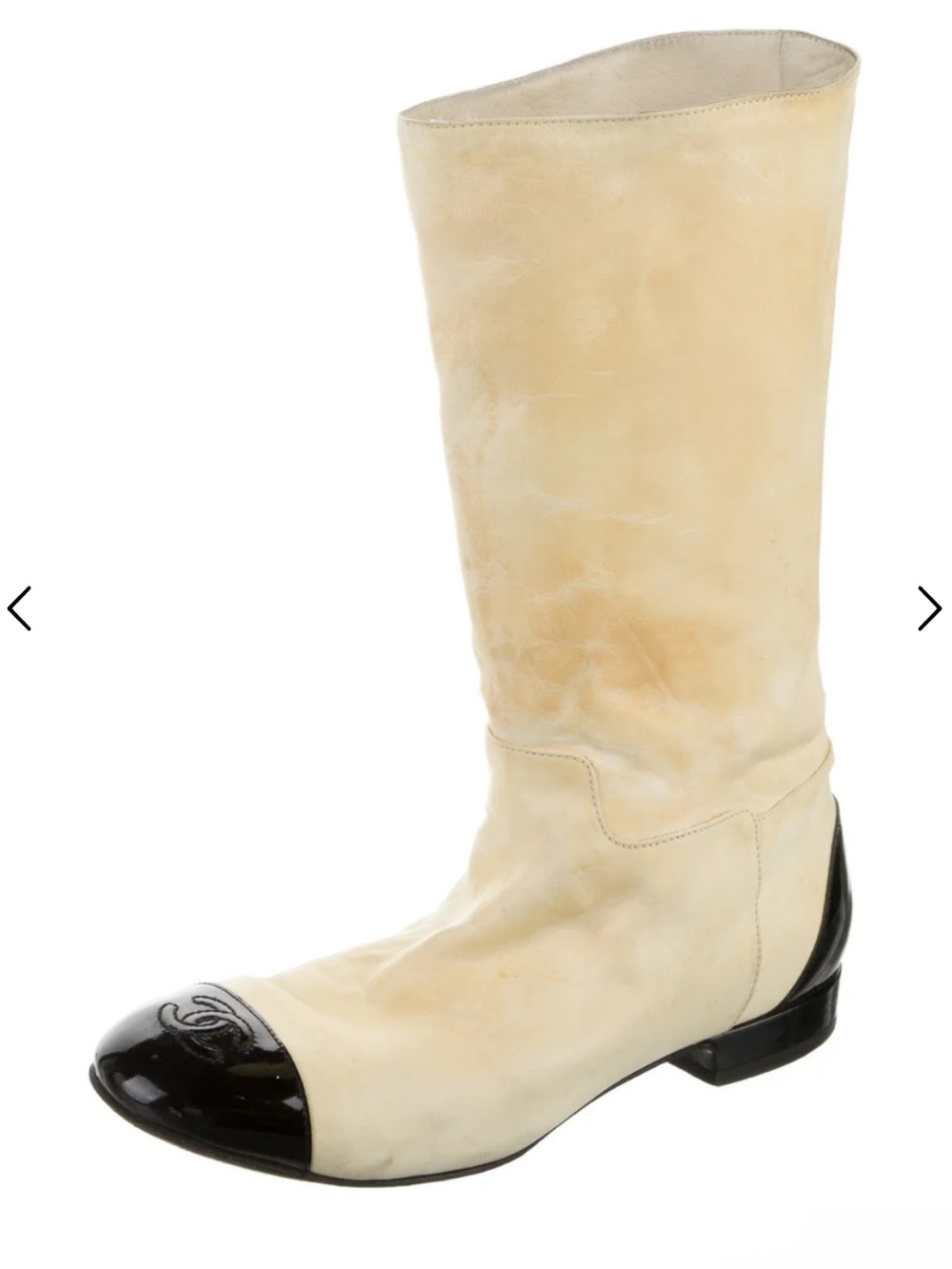 CHANEL Spring 2006 Couture Interlocking CC Logo Boots - Picture 2 of 6